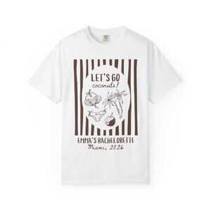 Let’s Go Coconuts Bachelorette T-Shirt – Tropical Miami Bridal Party Shirt